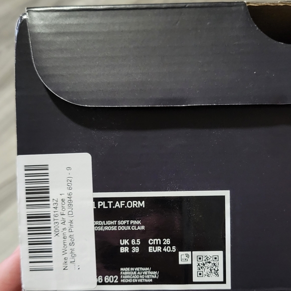 Nike AF1 Pink Platform Shoes - Picture 8 of 8